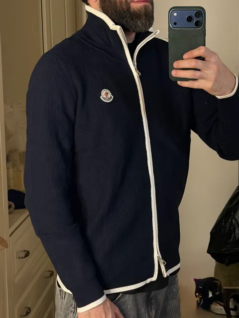 Мужская кофта Moncler на молнии - фото 7