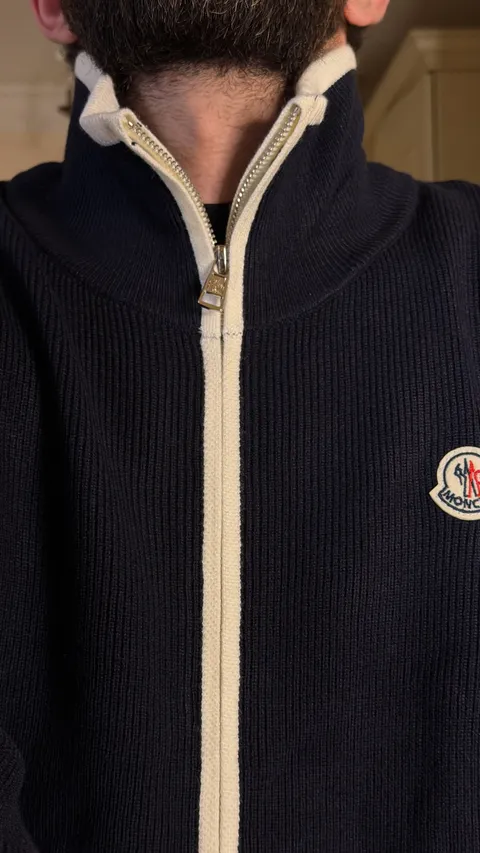 Мужская кофта Moncler на молнии - фото 9