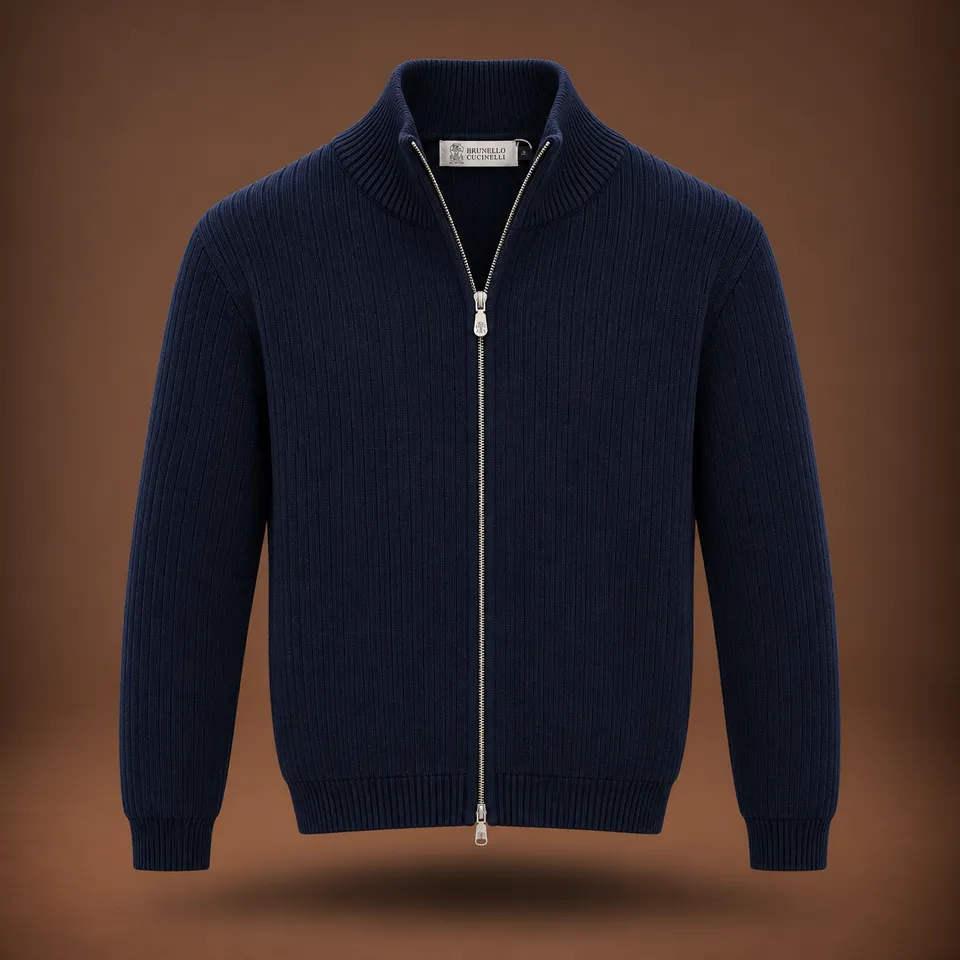 Мужская кофта Brunello Cucinelli на молнии