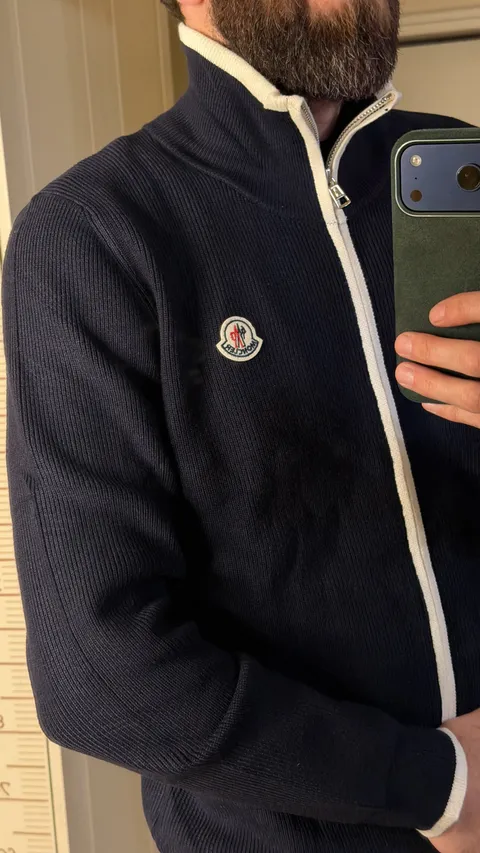 Мужская кофта Moncler на молнии - фото 8
